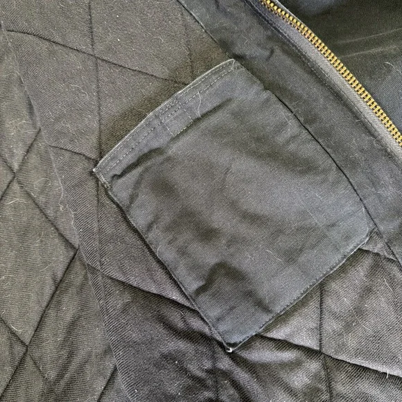 Carhartt Duck Canvas Jacket Mens 4XL Tall J140 Black Hooded Full Zip Made in USA - Picture 15 of 16